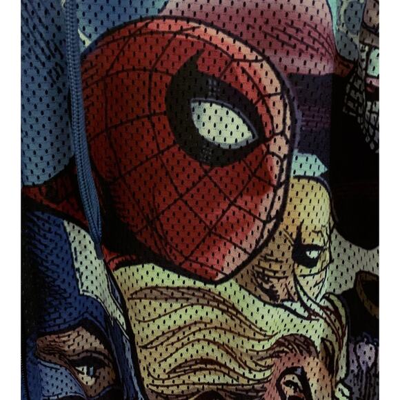 MARVEL ****JUST REDUCED****MARVEL Spider-Man Capt. America Hoody & VEST SMALL - Picture 4 of 8